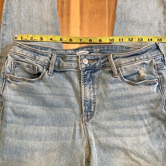 Old Navy Rockstar Super Skinny Jeans Light Wash Size 10 - Picture 11 of 16
